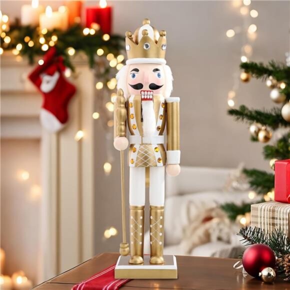 Christmas Nutcracker Figure 15 Inch Wooden Nutcracker Ornament Home Decor Gift - Picture 4 of 7